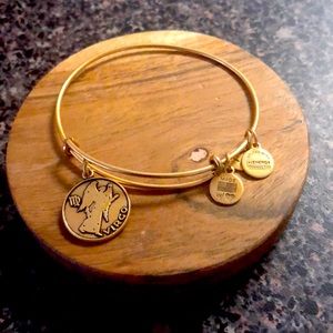 Alex and Ani Virgo gold tone bracelet